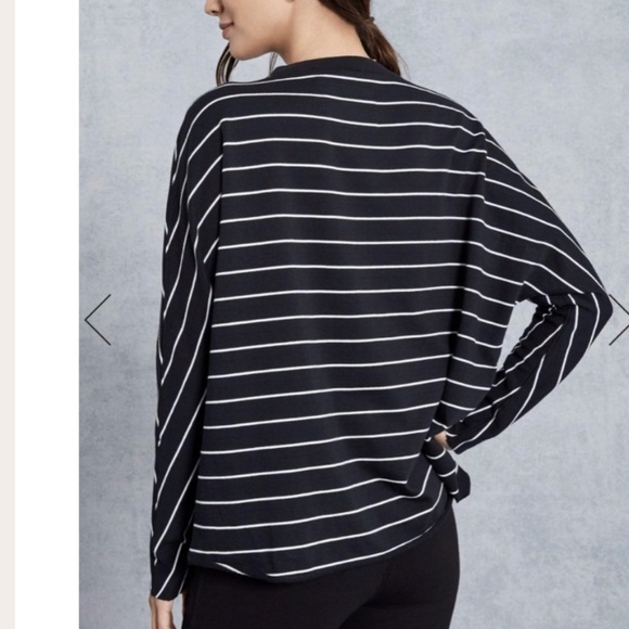 Frank & Eileen Tee Lab Oversized L/S Sweatshirt • M • British Royal Navy/White - Picture 5 of 8